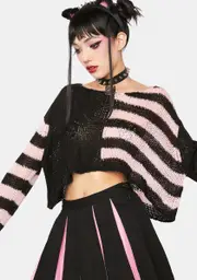 [The Grave Girls] Sweet State Of Ruin Cropped Sweater