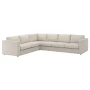 VIMLE corner sofa, 5-seat, Gunnared beige