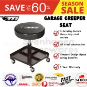 Garage Stool TTI Mechanic Rolling Stool Work Chair Creeper Seat Wheels Black