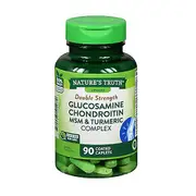 Nature's Truth Nature'S Truth Double Strength Glucosamine Chondroitin MSM Complex Coated Caplets, 90 Tabs (Pack of 1)