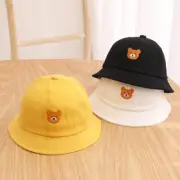Toddler Spring Bucket Hat Summer Bucket Hat Gender Neutral Cartoon Bear Sun Hat