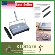 Versatile Electrostatic Carpet & Floor Sweeper with Extra Rotor - Easy Storage