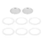 Aluminium Filter Replacement 64x54x3mm for 6-Cup Use Mocha Coffee Maker Pot