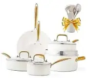 Granite Nonstick Cookware Set - Kitchen Pots and Pans With Dutch Oven, Frying