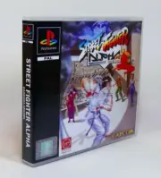 PS1 Playstation Storage Case - Street Fighter Alpha Warriors Dreams - NO GAME