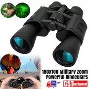 180x100 Military Zoom Powerful Binoculars Day/Low Night Optics Hunting set A+