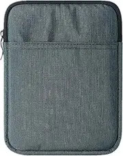ALMIGHTY 6 Inch Nylon Cover Pouch Bag Sleeve for Kindle Devices - Compatible With 10th Generation 2019, Paperwhite 2018, Voyage, 8th Generation 2016, Oasis E-Reader (Dark Gray)