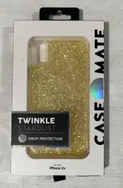 Case-Mate Twinkle Stardust Case for Apple iPhone XR- Gold Glitter
