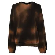 [We11done] Black Standard Logo Washed Sweatshirt