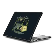 MacBook Pro 13-inch (M1 / M2 / Intel) Impact Case Camping Inside a Book I love to Read Illustration Made With Letters