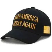 "Make America Great Again" GOLD HAT- NEVER SURRENDER "BONUS FREE TRUMP FLAG !!!