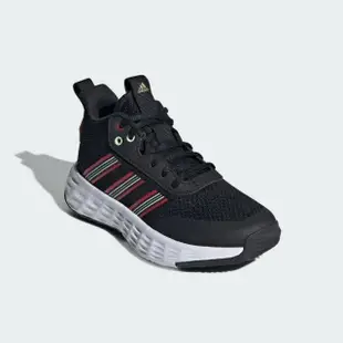 【adidas 愛迪達】Ownthegame CNY 2.0 K 中童 籃球鞋 運動 休閒 緩震 舒適 黑白紅(ID1151)