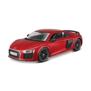 Maisto Licensed 1:24 Scale Assembly Line Audi R-8 V 10 Plus 2016 Diecast Model Car Red