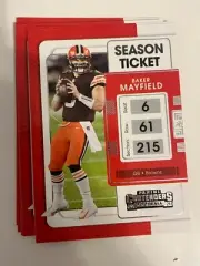 7x BAKER MAYFIELD 2021 Panini Contenders Football LOT #22