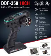 DUMBORC DDF-350 Transmitter w/X10F(G) 2.4G 10CH RC Car Boat Tank LCD FHSS - AU