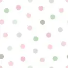 4060-139040 Jubilee Pink Dots Wallpaper Non Woven Unpasted Wall Covering Fable