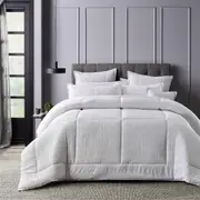 Bianca Porter Comforter Set w/ Pillowcase Home/Room Bedding White
