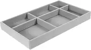 Gatuida Jewelry Organizer Tray Set Drawer Insert Velvet Ring and Earring Holder Storage Plate Home Display