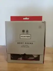 Hunter Kids Boot Socks For Hunter Original Cream Size L Kids New Grey/White