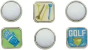, Scrapbooking and Craft Embellishment, Bubble Brads, Golf