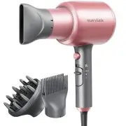 Ionic Hair Dryer Blow Dryer with Diffuser & Comb for Curly Hair Professional ...