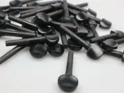 50pcs Ebony Wood Violin Pegs Without Inlays,4/4 Size,Violin String winder