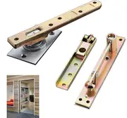 Door Hinges - Concealed Hinges for Heavy Wooden Doors - Hidden Door Bookshelf and Secret Door - Side Mount - 360 Degree Rotating Axis