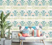 3D Cute Coconut Tree 16RAI75 Wallpaper Mural Self-adhesive Kasumi Loffler Honey