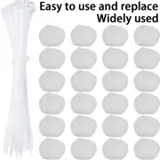 30Pcs Washer Lint Catcher Nylon Washing Machine Lint Trap with 30 Cable FlWlg