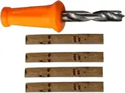 Fishing Bait Rig Tool | Stainless Steel Hook Stringer,Drill Bit Design, Hook Drill Rig Making Tool, Fishing Accessories for Angler