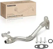 A-Premium Left Turbocharger Oil Return Tube Compatible with BMW X5, X6, 550i GT xDrive, 650i xDrive Gran Coupe, 750i xDrive, 750Li xDrive, Alpina B6 xDrive Gran Coupe, Alpina B7 xDrive, 4.4L