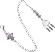 [ANDRESLAD] Handmade Dreamcatcher Chain Crystal Beads Natural Stone Jewelry for Women Men