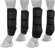 4PCS Horse Leg Boots, Wraps for Front Hind Legs Protector Guard Gears Protection & Support Horse Legs, Neoprene Material Accessories for Equestrian