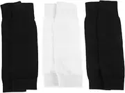 BESPORTBLE 3 Pairs Sports Boys Socks Boys Shin Guard Soccer Leg Sleeves Youth Leg Sleeve Compression Leg Knee Sleeves Compression Calf Sleeve Skiing Shin Guards Cut Socks Polyester
