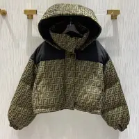 在飛比找Yahoo!奇摩拍賣優惠-熱銷新款 FENDI 芬迪冬季新款滑雪羽絨棉服女提花拼接設計