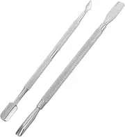 HONMEET Ergonomic Nail Tools Set Cuticle Pusher Cutter Stainless Steel for Gel Nail Polish Manicure Care
