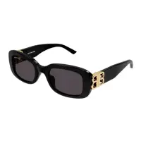 在飛比找momo購物網優惠-【Balenciaga 巴黎世家】金色大LOGO膠框太陽眼鏡