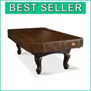 Elastic Closure Heavy-Duty Cover for Billiard Pool Tables - Coffee - 7 to 9FT