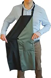 Ravill Waterpoof Apron For Men and Women - 2 Pockets - 35' - Multi Purpose Work Aprons for Dishwashing, Dog Grooming