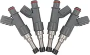 4 PCS Fuel Injector Nozzle 3209-09045 23250-75100 23209-79155 2325075100 Compatible with Toyota Coaster Tacoma Hilux Land Cruiser Prado