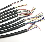 Sheathed Wire Cable 26awg 28 AWG Tnned Copper Signal Cable 2 3 4 5 6 7 8 10 Core Soft PVC Electronic Extension Cord Audio Wire(8 core,5M_26 AWG)