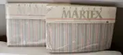 ATELIER MARTEX Sheet Full Flat No Iron Percale CASSANDRA STRIPE 200 THREADS SET