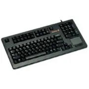 Compact QWERTY Mechnical USB Keyboard with Touchpad - 104 Keys, 16" Wide, Bla...