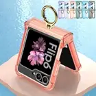Case For Samsung Galaxy Z Flip6 Flip5 4 ShockProof Glass Ring Holder Hinge Cover