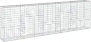 Gabion Basket with Cover 500x50x150 cm Galvanised Iron - Durable Garden Planter for Landscaping & Erosion Control - Heavy Duty Wire Mesh for Outdoor Use