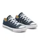 【CONVERSE】CTAS 低筒 中大童 帆布鞋 休閒鞋 藍色-3J237C