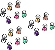 WESIEVYA 3 Sets Halloween Spider Ring Spider Finger Ring Childrens Toys Gemstone Finger Ring Halloween Party Favor Rings Spider Rings for Animal Toy Spider Ring Kid Toys Plastic