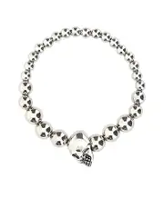 Alexander Mcqueen Silver Metal Bracelet