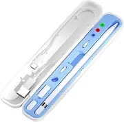 [YINVA] Pencil Case for Apple Pencil 2nd Generation and 1st Gen, Pencil Holder Storage Box Design for iPad Pencil Tips Accessories(Blue)