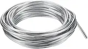 uxcell 6mm Bonsai Training Wire, 1 Roll Floral Wire Stems Anodized Aluminum Tree Wire 32.8 Feet Total for Gardening Branch Fixing, Silver